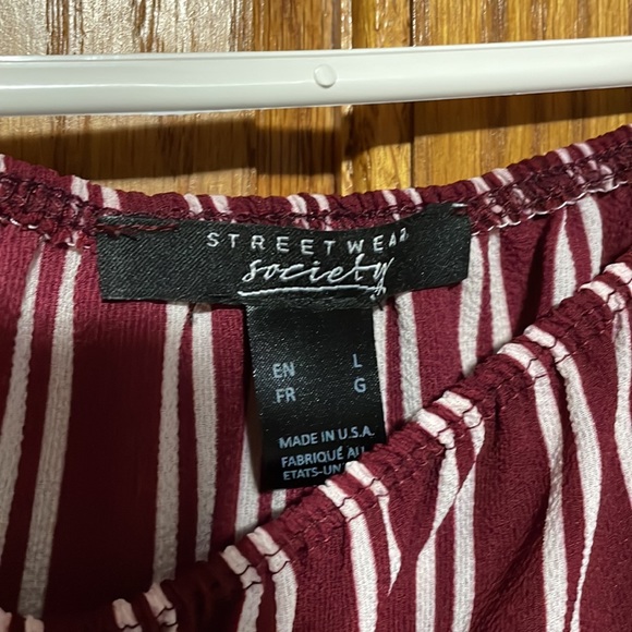 Like new Cinched-elastic top blouse. Can be worn around shoulders as well. - Picture 2 of 3